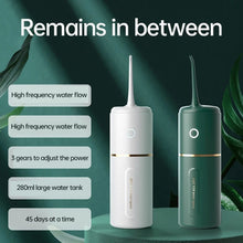 Load image into Gallery viewer, Portable Oral Irrigator Pulse Dental Water Flosser USB Rechargeable Water Jet 280ml Water Tank Waterproof Teeth Cleaner
