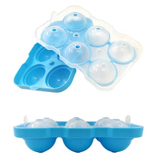 Load image into Gallery viewer, Round Ice Cube Mold Ice Ball Maker With 6 Grids For Kitchen
