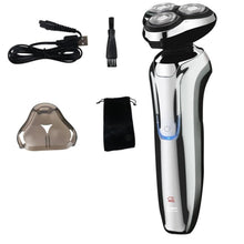 Load image into Gallery viewer, Beard Trimmer 3D Floating Rechargeable ABS Detachable Men Shaver Rechargeable 3D Floating Electric Shaving Machine Beard Trimmer
