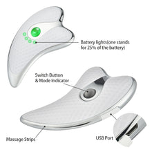 Load image into Gallery viewer, Electric Facial Scraper Red Blue LED Light Face Lift Device
