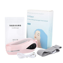 Load image into Gallery viewer, Chin V-Line Up Lift Belt Machine Blue LED Photon Therapy Face Lifting Slimming Vibration Massager Double Chin Reducer
