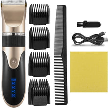 Load image into Gallery viewer, USB Hair Clipper Men Barber Rechargeable Beard Trimmer
