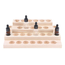 Load image into Gallery viewer, 4 Layer 30 Hole Wood Essential Oil Tray Handmade
