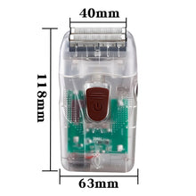 Load image into Gallery viewer, Barber Shaver Shaper Electric Shaver Rechargeable Beard USB Electric Razor For Oil Head bald head Shaving Machine Push White
