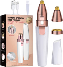 Load image into Gallery viewer, 2 in 1 Electric Eyebrow Trimmer Painless Eye Brow Epilator
