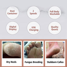 Load image into Gallery viewer, Electric Pedicure Tools Foot Care 3 Grinding Heads
