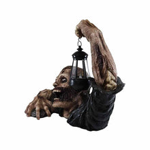 Load image into Gallery viewer, Garden Horror Decoration Zombie Lantern Statues
