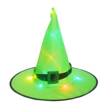 Load image into Gallery viewer, 6Pcs Halloween Witch Hat Decor With LED Light Glowing
