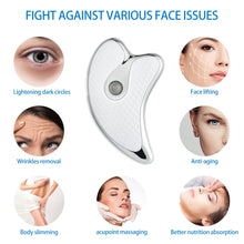 Load image into Gallery viewer, Electric Facial Scraper Red Blue LED Light Face Lift Device
