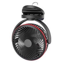 Load image into Gallery viewer, Portable USB Desk Fan With Night Light 360 Degree Rotation

