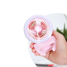 Load image into Gallery viewer, Portable Mini Mobile Phone Light Clip Fan With Night Light
