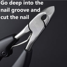 Load image into Gallery viewer, Black Toe Nail Clippers Nail Correction Thick Nails Cutters
