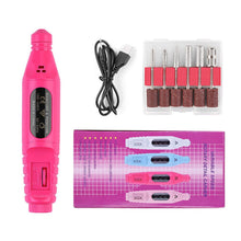 Load image into Gallery viewer, Electric Nail Drill Machine 20000RPM Professional Nail File Kit Cordless Milling Cutter Pedicure Manicure Tool Nail Salon
