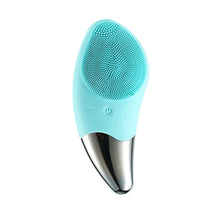 Load image into Gallery viewer, Mini Electric Facial Cleansing Brush Silicone Sonic Face Cleaner Deep Pore Cleaning Skin Massager Face Cleansing Brush Device
