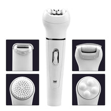 Load image into Gallery viewer, 5-in-1 Electric Facial Cleanser Massager Shaver Epilator Body Massage Face Skin Pore Deep Clean Women Beauty Skin Care Machine
