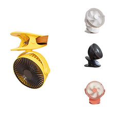 Load image into Gallery viewer, USB Rechargeable Clip Desktop Table Mini Portable Fan
