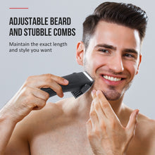 Load image into Gallery viewer, Trimmer for Men Hair Cutting Machine Electric Clipper Professional Beard Trimmer Haircut Shaving Machine for Barber Kit USB
