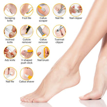 Load image into Gallery viewer, 17 in 1 Professional Foot Care Kit Pedicure Tools Set
