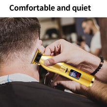 Load image into Gallery viewer, Barber All Metal Hair Clipper Rechargeable Electric

