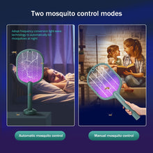 Load image into Gallery viewer, Smart Electric Insect Racket Swatter Zapper 3000V USB Rechargeable Summer Mosquito Lamp Bug Killer Trap Vertical Wall Held
