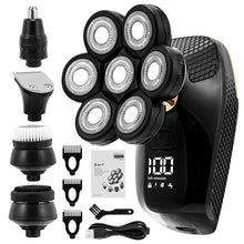 Load image into Gallery viewer, 5 In 1 7D Men's Rechargeable Bald Head Electric Shaver
