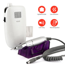 Load image into Gallery viewer, 36W 30000RPM Drill Machine Professional Nail Polisher Portable Wireless Charging Nail File Polishing Manicure Pedicure Device
