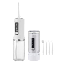 Load image into Gallery viewer, Electric Oral Irrigator Foldable Dental Water Jet Flosser USB 3 Mode Portable Water Jet Floss Tooth Pick Waterproof 230ml 4 Tips
