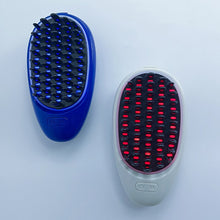Load image into Gallery viewer, Anti Hair Electric Massage Comb Home Red&amp;Blue Light Hair Growth Fluid Guider Comb Microcurrent Vibration Scalp Repair Massager
