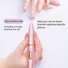Load image into Gallery viewer, 5 in1 Mini Nail Polishing Machine USB Rechargeable Manicure Drill Machine Accessory Pedicure Gel Polish File Buffer Nail Tools
