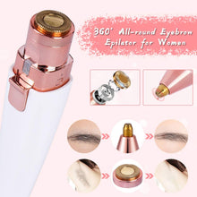 Load image into Gallery viewer, 2 in 1 Electric Eyebrow Trimmer Painless Eye Brow Epilator
