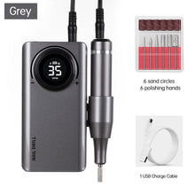 Load image into Gallery viewer, 35000RPM Electric Nail Drill Machine USB Charging for Nail Gel Polish Professional E-file Milling Nail Files Salon Tool
