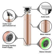 Load image into Gallery viewer, Metal Housing Professional Hair Trimmer Barber Cordless
