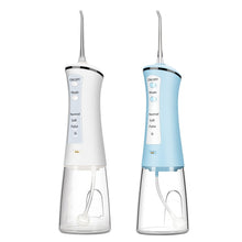 Load image into Gallery viewer, Newest Electric Oral Dental Irrigator Portable Water Jet Flosser USB 4 Modes Teeth Cleaning Tooth Pick Floss IPX7 300ML + 4 Tips
