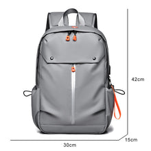 Load image into Gallery viewer, Men's USB Charging Waterproof PU Leather Backpack
