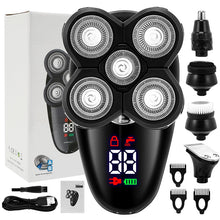 Load image into Gallery viewer, Electric Razor for Men Bald Head Shaver LED Display

