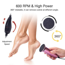 Load image into Gallery viewer, USB Pedicure Foot Care Tool Files Pedicure Callus Remover
