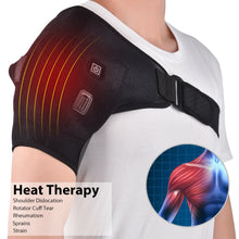 Load image into Gallery viewer, Electric Heat Therapy Adjustable Shoulder Brace Back Support Belt
