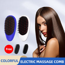 Load image into Gallery viewer, Anti Hair Electric Massage Comb Home Red&amp;Blue Light Hair Growth Fluid Guider Comb Microcurrent Vibration Scalp Repair Massager
