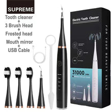 Load image into Gallery viewer, Electric Dental Calculus Scaler Remover Ultrasonic Teeth Cleaner Rechargeable 4 Mode Adults Stain Tartar Removal Teeth Whitening

