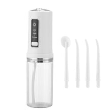 Load image into Gallery viewer, Detachable Oral Irrigator Portable Dental Water Flosser USB Rechargeable Water Jet Floss Tooth Pick Cleaning IPX7 230ML 4Nozzles
