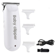 Load image into Gallery viewer, Baby Hair Clipper Professional USB Hair Trimmer Rechargeable Haircut Machine with 3pcs Limit Combs
