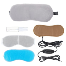 Load image into Gallery viewer, Heated Eye Mask Cold &amp; Warm Eye Compress Aroma Therapy Dry Eyes Dark Circles Eye Bags Stye Headache Reliever Sleep Aid
