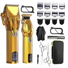 Load image into Gallery viewer, 2-pcs/Set Professional Hair Clipper For Men Barber Cordless Electric Trimmer
