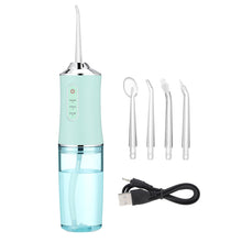 Load image into Gallery viewer, 220ML Oral Irrigator USB Rechargeable 3 Modes Portable Dental Water Flosser Jet Irrigator Dental Floss Pick Teeth Cleaner 4 Tips
