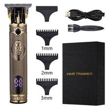 Load image into Gallery viewer, Barber Shop Oil Head 0mm Electric Hair Trimmer Professional Haircut Shaver Carving Hair Beard Machine Styling Tool
