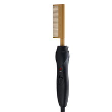Load image into Gallery viewer, Ceramic Electric Hot Comb Hair Dryer Brush and Auto Shut Off Black Hair Beard Straightener Comb
