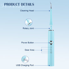 Load image into Gallery viewer, Dental Tartar Cleaner Electric Toothbrush Whitening Teeth Whitener Calculus Remover 5pcs Tooth Brush heads 2pcs Scaler Oral Kit

