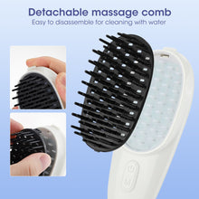 Load image into Gallery viewer, Red Blue Light Electric Massage Comb Scalp Head Massager Photon Physiotherapy Hair Care Comb Vibrating IPL Comb Anti Hair Loss
