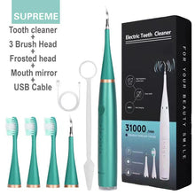 Load image into Gallery viewer, Electric Dental Calculus Scaler Remover Ultrasonic Teeth Cleaner Rechargeable 4 Mode Adults Stain Tartar Removal Teeth Whitening

