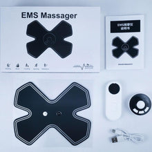 Load image into Gallery viewer, Portable Shoulder Neck Massager With Remote Control Abdominal Body Muscle Microcurrent Massage Electric Machine Stimulator
